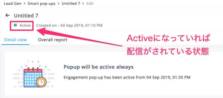 Zoho MarketingHub ポップアップ25
