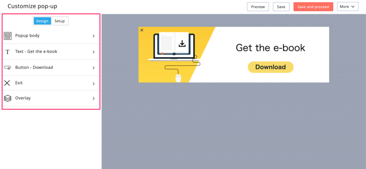 Zoho MarketingHub ポップアップ09