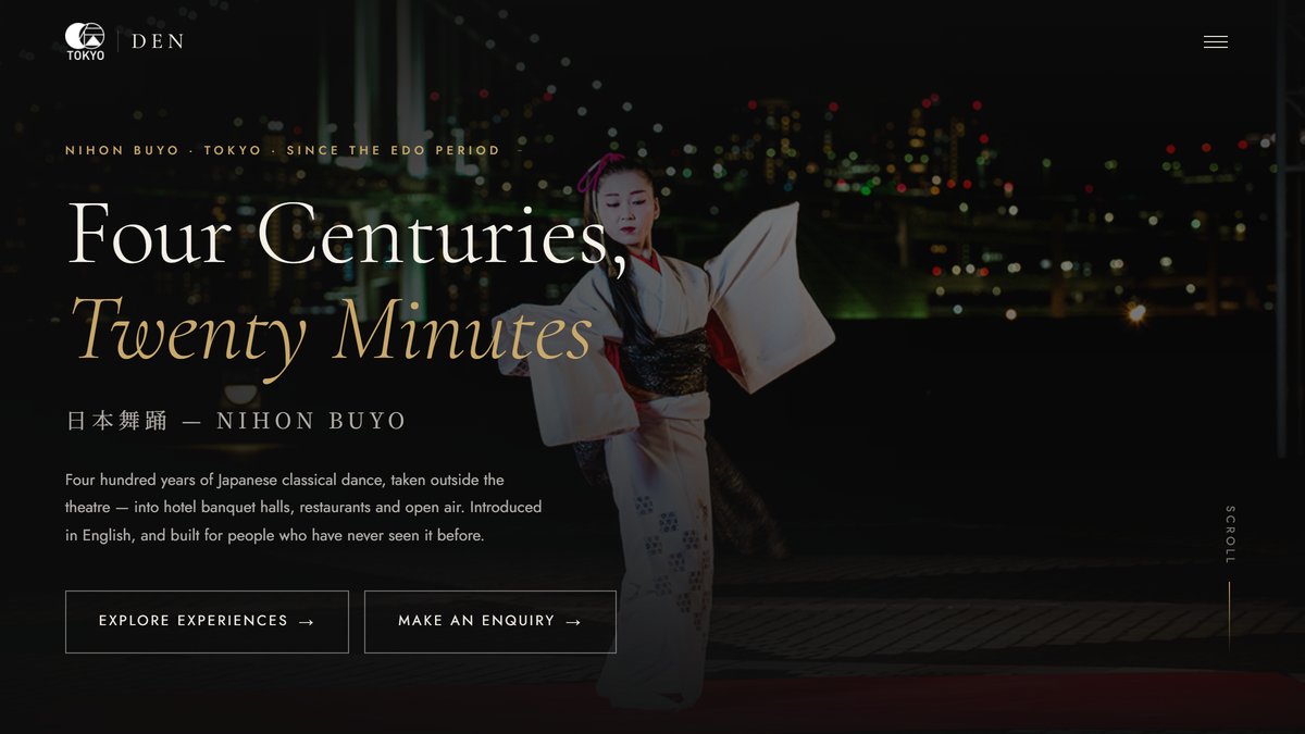 world.den-tokyo.com トップページ（英語版）