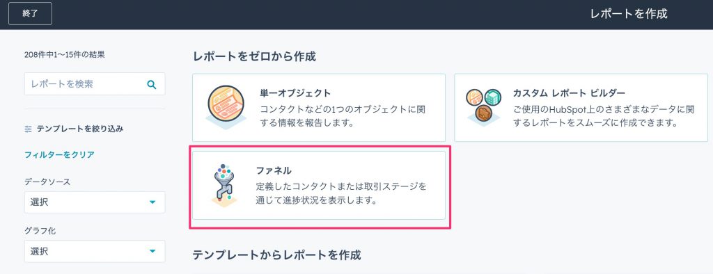HubSpot商談ステージ遷移率01