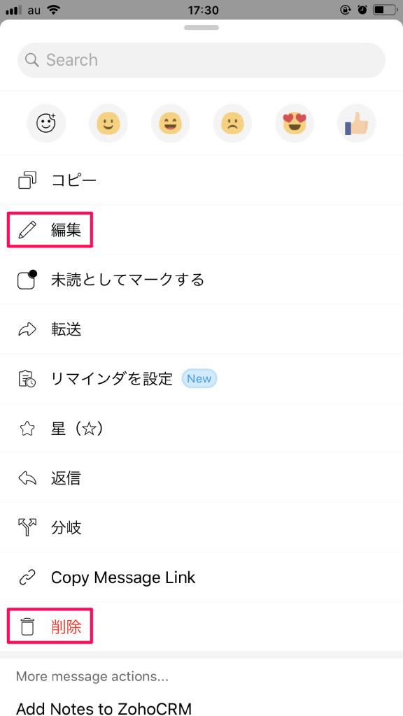 実際のチャット入力画面と機能についての画像13