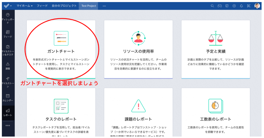 Zoho Projects ステップ③:ガントチャートで全体の進捗管理を行うの画像5